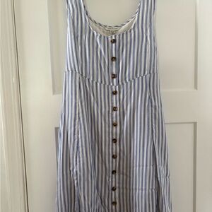 American Eagle Outfitters Blue and White Striped Dress